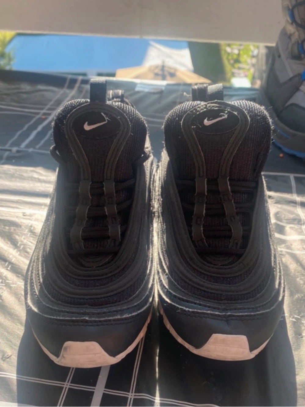 Nike Black Men's Slip-On Running Sneakers